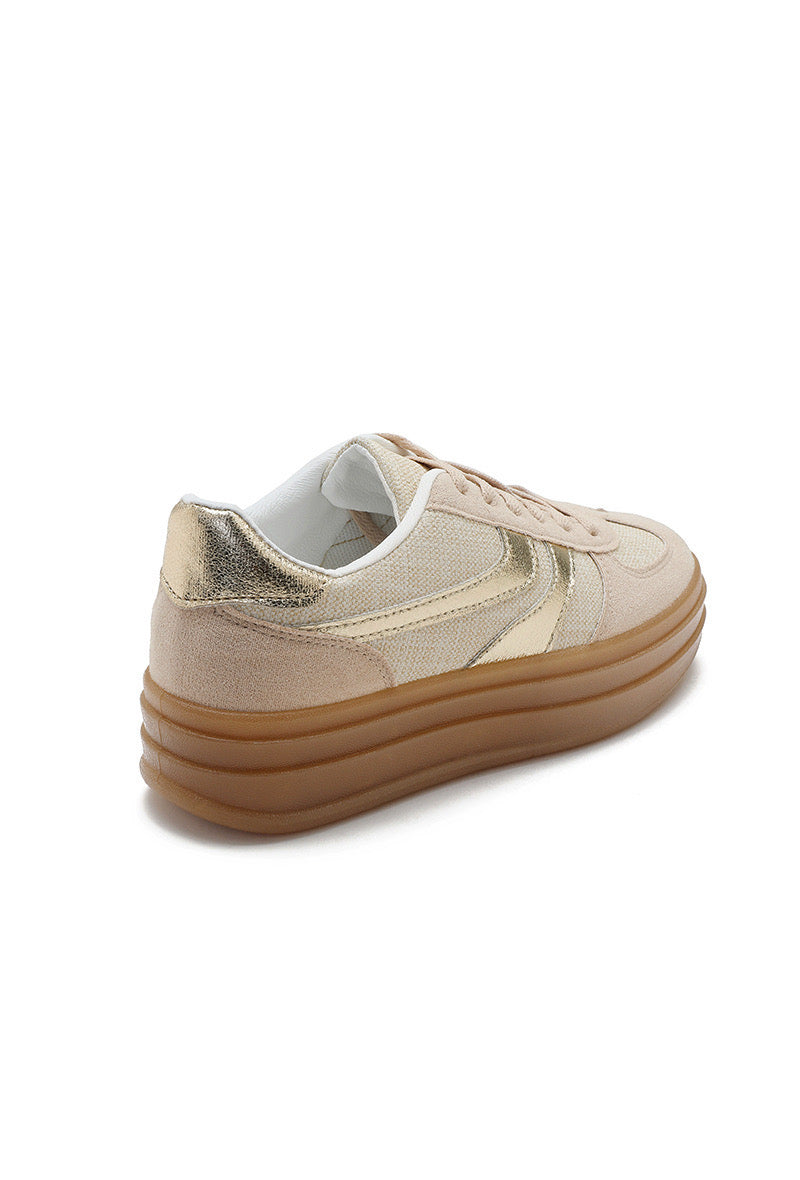 MILA SNEAKER SAND GOLD
