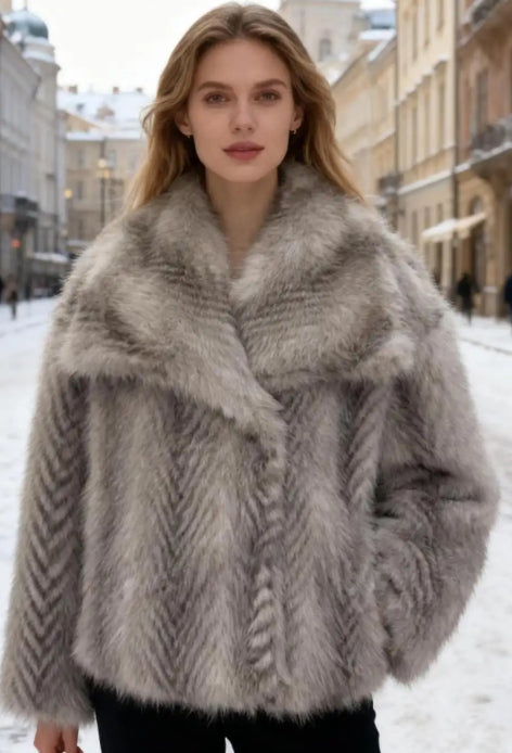 JACKET CASY FAUX FUR