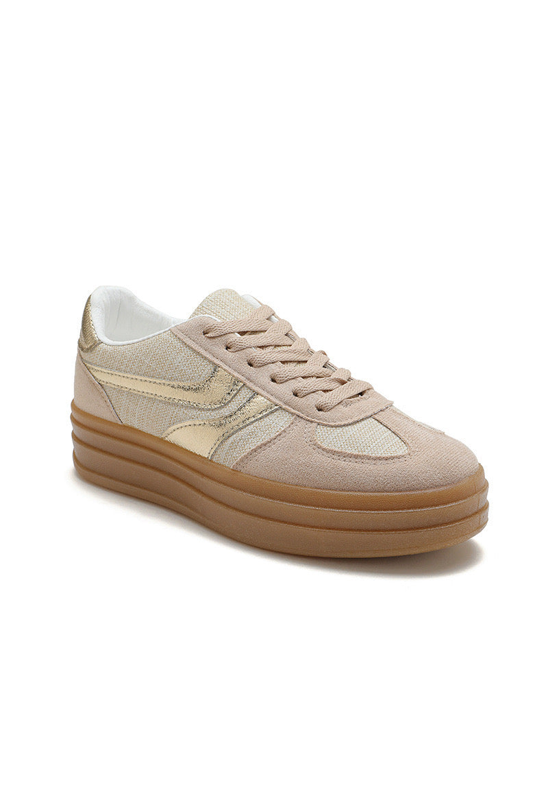 MILA SNEAKER SAND GOLD