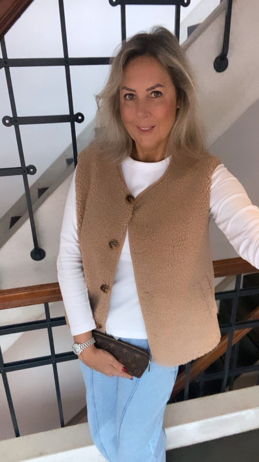VEST TEDIE CAMEL