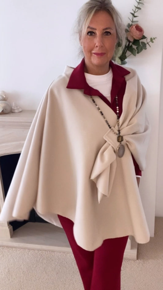 OMSLAGDOEK GABY BEIGE