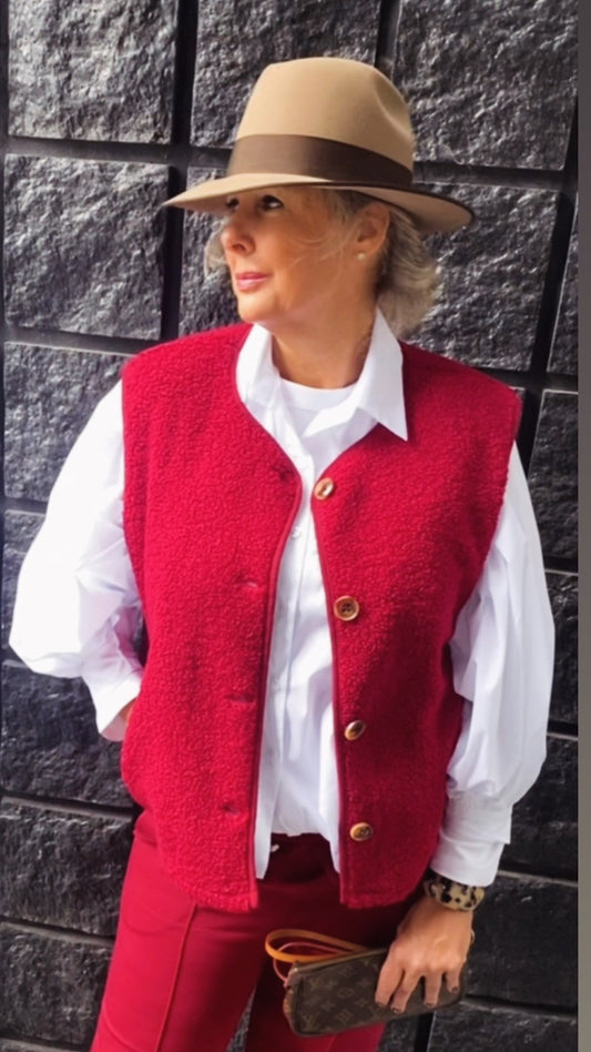 VEST FRYA BORDEAUX